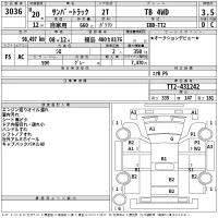 Subaru SAMBAR лот № 3036 оценка 3.5  с аукциона в Японии 2