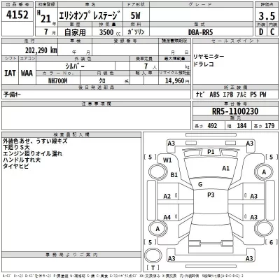 Honda ELYSION  с аукциона в Японии