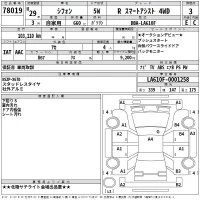 Subaru CHIFFON лот № 78019 оценка 3  с аукциона в Японии 2