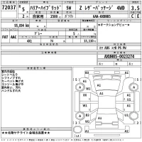 Toyota HARRIER лот № 72037 оценка 3.5  с аукциона в Японии 2
