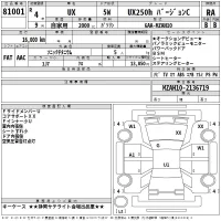 Lexus UX лот № 81001 оценка RA  с аукциона в Японии 2