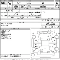 Nissan TEANA лот № 77001 оценка RA  с аукциона в Японии 2