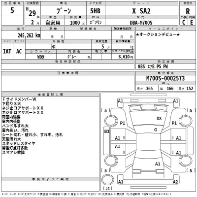 Daihatsu Boon  с аукциона в Японии