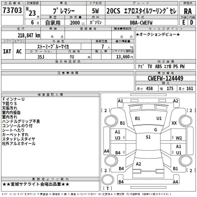 Mazda PREMACY  с аукциона в Японии