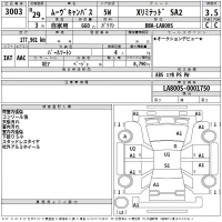 Daihatsu MOVE CANBUS лот № 3003 оценка 3.5  с аукциона в Японии 2