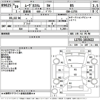 Daihatsu MOVE  с аукциона в Японии