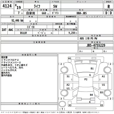 Honda LIFE  с аукциона в Японии