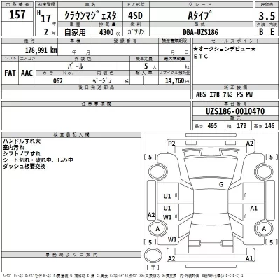 Toyota CROWN  с аукциона в Японии