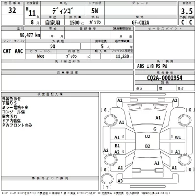 Mitsubishi DINGO  с аукциона в Японии