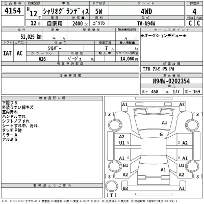 Mitsubishi CHARIOT GRANDIS  с аукциона в Японии