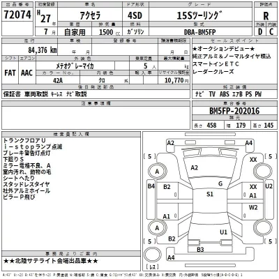 Mazda AXELA  с аукциона в Японии