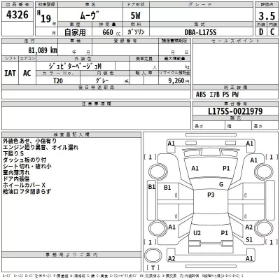 Daihatsu MOVE  с аукциона в Японии