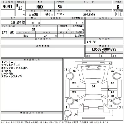 Daihatsu MAX  с аукциона в Японии