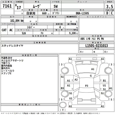 Daihatsu MOVE  с аукциона в Японии
