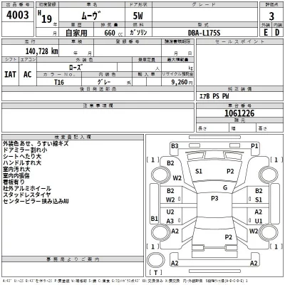 Daihatsu MOVE  с аукциона в Японии