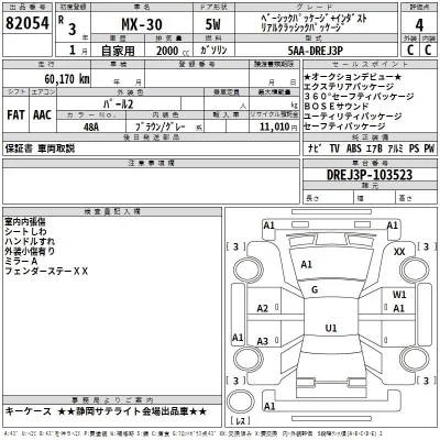 Mazda MX-30  с аукциона в Японии
