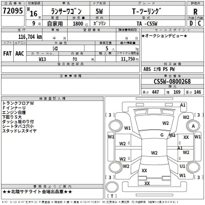 Mitsubishi LANCER  с аукциона в Японии