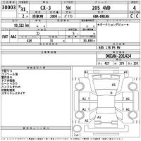 Mazda CX-3 лот № 30003 оценка 4  с аукциона в Японии 2