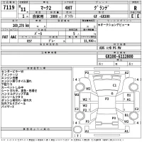 Toyota MARK II лот № 7119 оценка R  с аукциона в Японии 2
