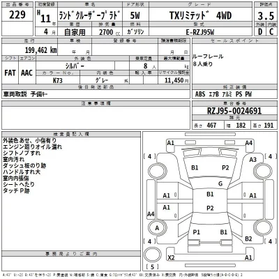 Toyota LAND CRUISER PRADO  с аукциона в Японии