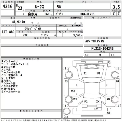Nissan ROOX  с аукциона в Японии