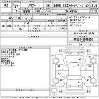 Toyota HARRIER лот № 42 оценка 3.5  с аукциона в Японии 2