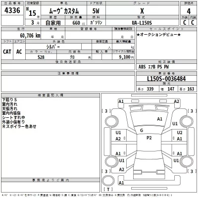 Daihatsu MOVE  с аукциона в Японии