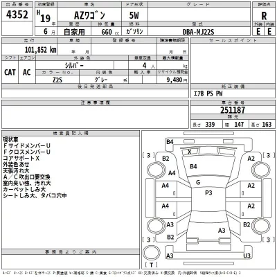 Mazda AZ WAGON  с аукциона в Японии