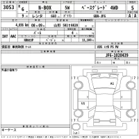 Honda N BOX лот № 3053 оценка 5  с аукциона в Японии 2