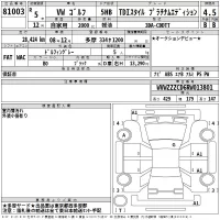 Volkswagen GOLF лот № 81003 оценка 4.5  с аукциона в Японии 2