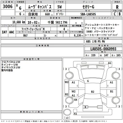 Daihatsu MOVE CANBUS  с аукциона в Японии