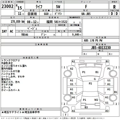 Honda LIFE  с аукциона в Японии