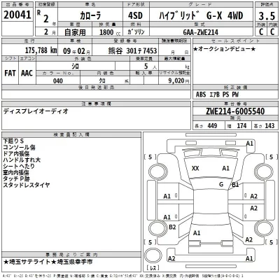 Toyota COROLLA  с аукциона в Японии