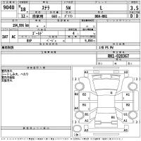 Subaru STELLA лот № 9040 оценка 3.5  с аукциона в Японии 2