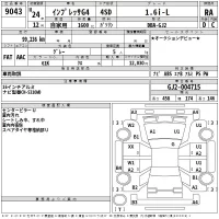 Subaru IMPREZA G4 лот № 9043 оценка RA  с аукциона в Японии 2