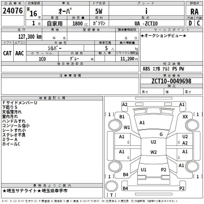 Toyota OPA  с аукциона в Японии