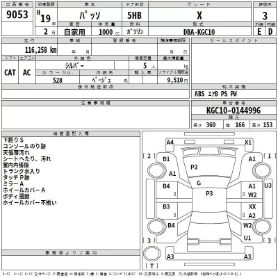 Toyota PASSO  с аукциона в Японии