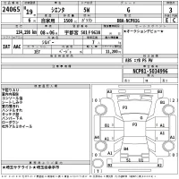 Toyota SIENTA лот № 24065 оценка 3  с аукциона в Японии 2