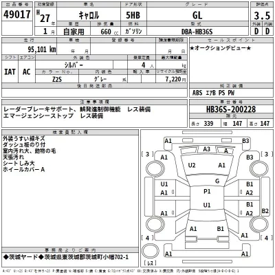 Mazda CAROL  с аукциона в Японии