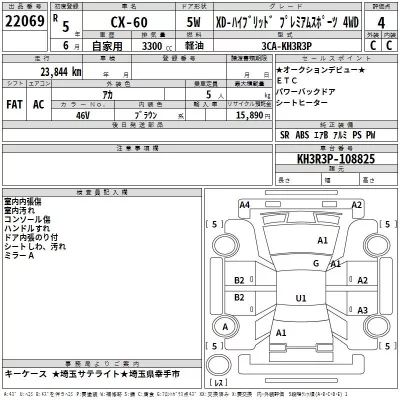 Mazda CX-60  с аукциона в Японии