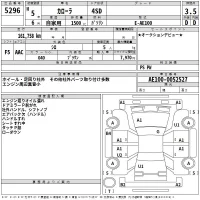 Toyota COROLLA лот № 5296 оценка 3.5  с аукциона в Японии 1
