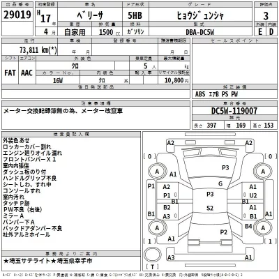 Mazda VERISA  с аукциона в Японии