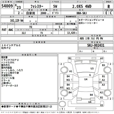 Subaru FORESTER  с аукциона в Японии