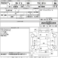 Volkswagen POLO лот № 70154 оценка RA  с аукциона в Японии 2