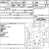 Toyota HIACE лот № 62032 оценка R  с аукциона в Японии 2