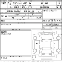 Toyota LAND CRUISER лот № 2085 оценка 5  с аукциона в Японии 2