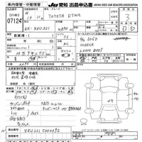 Toyota DYNA лот № 7124 оценка 3  с аукциона в Японии 9