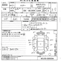 Toyota HARRIER лот № 30058 оценка 3.5  с аукциона в Японии 10