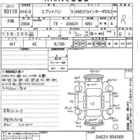 Suzuki EVERY лот № 90110 оценка R  с аукциона в Японии 10