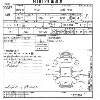 Honda ZEST лот № 90087 оценка R  с аукциона в Японии 10